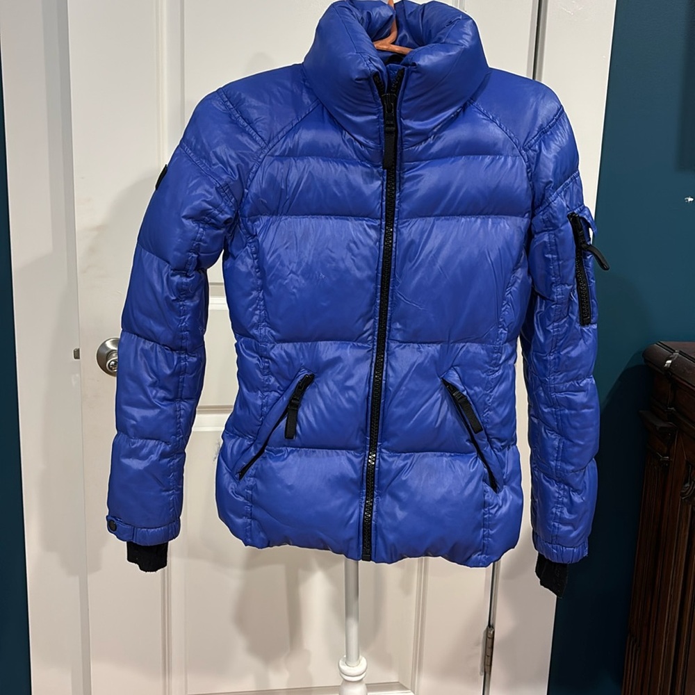 SAM. Womans Xs Freestyle Blue Puffer Jacket